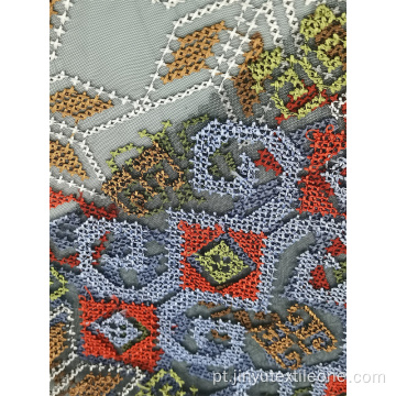 Mesh Cross Stitch Multi Color Yarn Borderyer